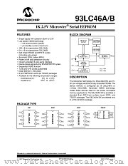 93LC46B-ISN datasheet pdf Microchip