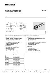 SFH302 datasheet pdf Siemens