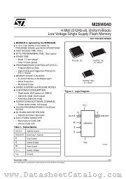 29W040 datasheet pdf ST Microelectronics