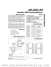 DG507AAK datasheet pdf MAXIM - Dallas Semiconductor
