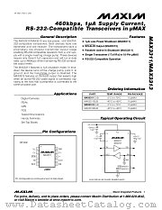 MAX3313CUB datasheet pdf MAXIM - Dallas Semiconductor