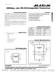 MAX3314CSA datasheet pdf MAXIM - Dallas Semiconductor
