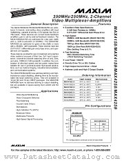 MAX4158EUA datasheet pdf MAXIM - Dallas Semiconductor