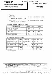 TMD0507-2 datasheet pdf TOSHIBA