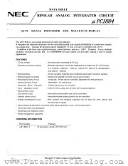 UPC1884 datasheet pdf NEC