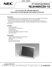 NL6448AC30-12 datasheet pdf NEC