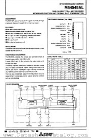 M54549AL datasheet pdf Mitsubishi Electric Corporation