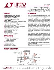 LT1490ACMS8 datasheet pdf Linear Technology
