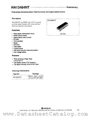 HA13484NT datasheet pdf Hitachi Semiconductor