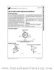 LM212H datasheet pdf National Semiconductor