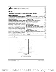 LM1291N datasheet pdf National Semiconductor