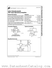 LF451CM datasheet pdf National Semiconductor