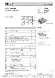 VWI20-06P1 datasheet pdf IXYS Corporation
