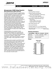 HIP6301CB datasheet pdf Intersil