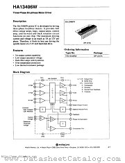HD13406W datasheet pdf Hitachi Semiconductor