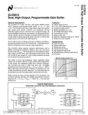 CLC5612IMX datasheet pdf National Semiconductor