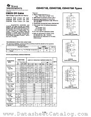 CD4071BD datasheet pdf Texas Instruments