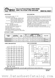 BS616LV4021DC datasheet pdf Brilliance Semiconductor