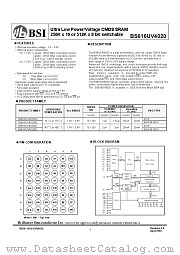 BS616UV4020BI datasheet pdf Brilliance Semiconductor