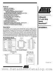 AT45DB041-CC datasheet pdf Atmel