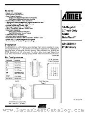 AT45DB161-CI datasheet pdf Atmel