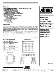 AT49LV040T-20CC datasheet pdf Atmel