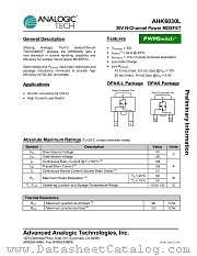 AHK6030LINY-T1 datasheet pdf ANALOGIC TECH