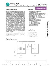 AAT3526 datasheet pdf ANALOGIC TECH