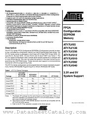 AT17LV256A-10NC datasheet pdf Atmel