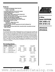 AT24C64A-10TU-1.8 datasheet pdf Atmel