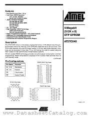 AT27C040-12TI datasheet pdf Atmel
