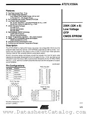 AT27LV256A-70JC datasheet pdf Atmel
