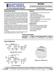 MIC4684BM datasheet pdf Micrel Semiconductor