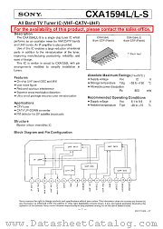 CXA1594L-S datasheet pdf SONY