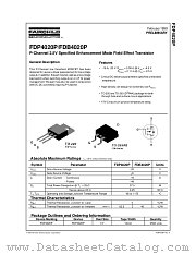 FDP4020 datasheet pdf Fairchild Semiconductor