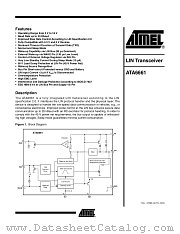 ATA6661-TAQJ datasheet pdf Atmel