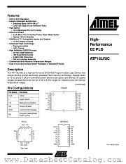 ATF16LV8C-15XC datasheet pdf Atmel
