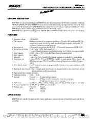 EM73P461 datasheet pdf ELAN Microelectronics