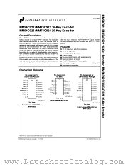 74C922 datasheet pdf National Semiconductor