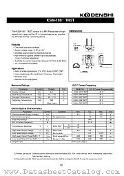KSM-1001TM2T datasheet pdf Kodenshi Corp