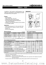 KSM-911TC5T datasheet pdf Kodenshi Corp