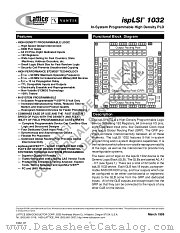 ISPLSI1032-60LTI datasheet pdf Lattice Semiconductor