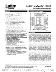 ISPLSI1032E-70LTI datasheet pdf Lattice Semiconductor