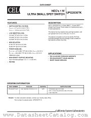 UPG2030TK-E2-A datasheet pdf NEC