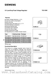 TLE4269G datasheet pdf Siemens