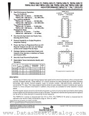 TIBPAL16L8-10 datasheet pdf Texas Instruments