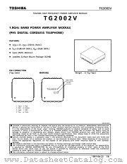 TG2002V datasheet pdf TOSHIBA