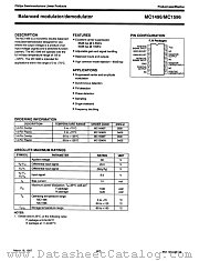 MC1596 datasheet pdf Philips