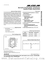 MAX4563EEE datasheet pdf MAXIM - Dallas Semiconductor
