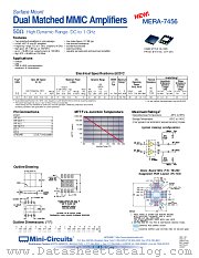 MERA-7456 datasheet pdf Mini-Circuits